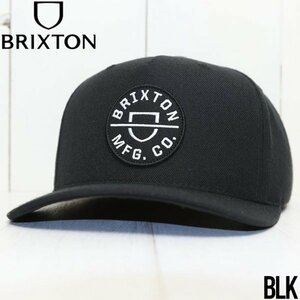 スナップバックキャップ 帽子 BRIXTON ブリクストン CREST C MP SNAPBACK CAP　BLK