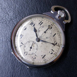 古懐中時計 精工舎 カラフ 旧日本陸海軍 クロノグラフ 手巻き