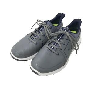 【1円】PUMA GOLF プーマゴルフ 192990-03 グリップフュージョン 2.0 スパイクレス ゴルフシューズ グレー系 26.0cm [240101323047]