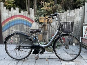 【1517】【未整備/普通の自転車として乗れます】『電動アシスト』ヤマハ Pas Natura　 充電器・バッテリー無　鍵1本有　引取限定/発送不可