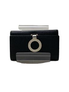 BVLGARI◆キーケース/レザー/BLK/メンズ/6連