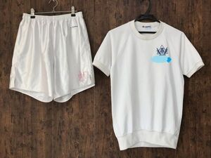 ss_6109y 静岡県 県立 韮山高校 男子サッカー ユニフォーム 練習着 半袖Tシャツ 光沢生地 ベリーショートパンツ 上下セット