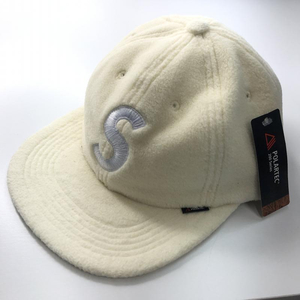 【中古】Supreme 18FW Polartec S Logo 6-Panel Hat キャップ ホワイト シュプリーム[240010447065]