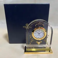 MC0257 MIKIMOTO ミキモト クォーツ クロック 真珠付 置時計