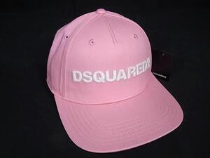 ■新品■未使用■ DSQUARED2 ディースクエアード コットン100％ キャップ 帽子 メンズ レディース ピンク系 FD4723