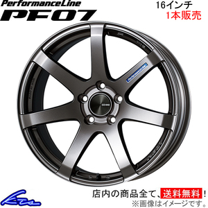 エンケイ パフォーマンスライン PF07 1本販売 ホイール ヴィッツRS【16×7J 4-100 INSET35】DBA-NCP91 ENKEI PerformanceLine アルミ