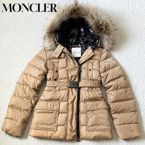 1円～極美品 モンクレール MONCLER ダウンジャケット MEL メル 三角タグ付き キャメル 