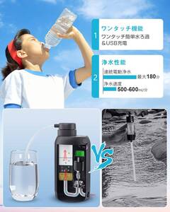 ☆携帯浄水器 アウトドア サバイバル浄水器 新登場！ ユーザー好評 長寿命仕様