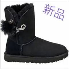 UGG アグ　スワロフスキー　ファー　限定　ブラック　シューズ　イリナ