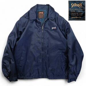 6209/Schott N.Y.C 90sビンテージ セキュリティジャケットTYPE 978-31●IDEAL中綿キルティングライナー●洗濯プレス済●ジップショット古着