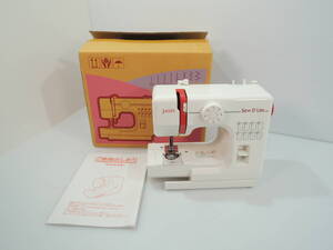 △現状品 JANOME ジャノメ コンパクト電動ミシン Sew D Lite JA525 動作未確認 電源コードなし 外箱あり/管理3221A14-01260001