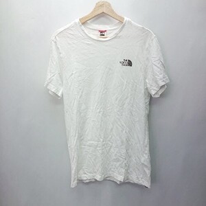 ◇ THE NORTH FACE ザノースフェイス ブランドロゴプリント スポーティー 半袖 Ｔシャツ サイズS ホワイト レディース E 1405140036541