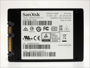 SanDisk 2.5インチSSD SSD UltraII SDSSDH-120G 120GB SATA #12321