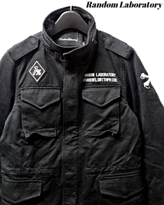 S【Random Laboratory Jacket Black M-65 M65 ランダムラボラトリー ジャケット ブラック】