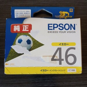 【＝純正！！＝】EPSONエプソンインクカートリッジ●４６サッカーボールイエロー黄●未使用※期限切れ〒180ICY 46 4548056365910年賀状準備