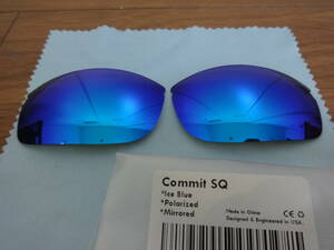 ★OAKLEY オークリー oo9086　COMMIT SQUARED コミットスクエア用 カスタム偏光レンズ　ICE BLUE Color Polarized