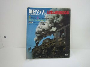 毎日グラフ　別冊　1972　５月　日本の鉄道１００年　中古