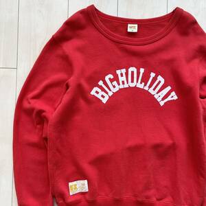 RUSSELL ATHLETIC×TMT ラッセルアスレチック コラボ BIGHOLIDAYロゴ プリント スウェット トレーナー