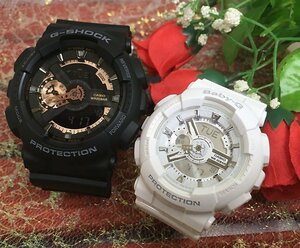 恋人達のペアウオッチ G-SHOCK BABY-G ペア腕時計 カシオ 2本セット gショック ベビーg GA-110RG-1AJF BA-110X-7A3JF ラッピング無料