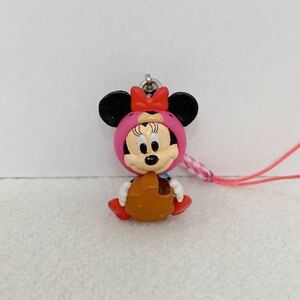 ミニーマウス「ディズニー」もみじ饅頭　根付けストラップ★高さ約３cm〈C1