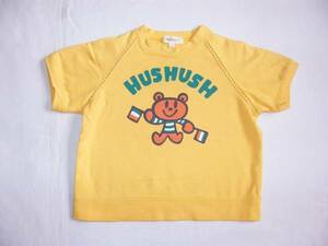 ★HUSHUSH ハッシュアッシュ★　80cm　黄色　半袖Ｔシャツ