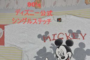 ミッキーマウス 90’ｓ Tシャツ 14646 ディズニー公式 シングル