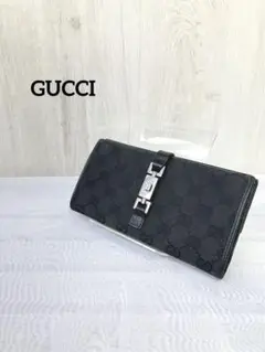 GUCCI 長財布 GGキャンバス ブラック グッチ