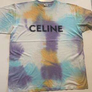 CELINE セリーヌ 半袖 Tシャツ バイ エディスマリン タイダイ