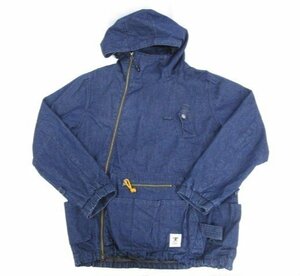 [即日発送] ★良品★ grn outdoor HIASOBI CAMPER JACKET GO201Q ジーアールエヌ デニム キャンパージャケット パーカー L ブルー 331