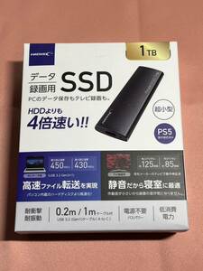 HIDISC SSD ポータブルSSD USB3.2 Gen2 Type-C対応データ/録画用 ポータブルSSD 1TB HD3EXSSD1T30CJP3R 新品未使用品