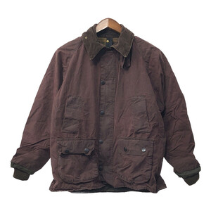 イングランド製 Barbour バブアー BEDALE ビデイル オイルドジャケット ラグラン ワインレッド (メンズ C36) Q3815