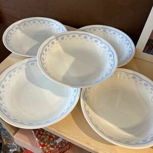 コレール　CORELLE 食器 カレー皿　花柄 5枚組