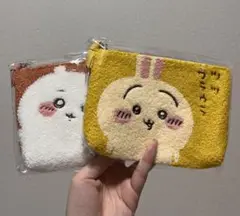 ちいかわ サガラ3ポケットポーチ　うさぎ　ツツウラウラ　サガラ刺繍