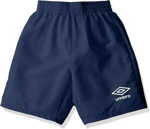 【KCM】Z-umbro-168-150★展示品★【UMBRO/アンブロ】ジュニア　プラクティスクロスパンツ サッカー　UBA7645JP　ネイビー　サイズ 150