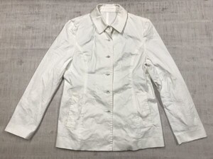 クレージュ Courreges オールド レトロ モード 古着 カバーオール ジャケット レディース 日本製 11AR 白