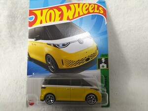 【Hot Wheels】ホットウィール・フォルクスワーゲン　ID . BUZZ新型モデル新品未使用未開封・人気のイエロー＆ホワイトのツートンカラー。