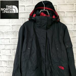 ノースフェイス　THE NORTH FACE　マウンテンパーカー　ロング丈　ナイロンジャケット　ブラック　黒　HYVENT　レディース　アウトドア