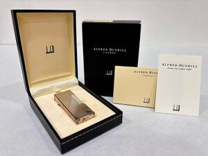 to-031★１円～ 中古現状品/着火未確認【dunhill ダンヒル】 ローラー式 ライター シルバー色 ネーム入り 箱付き 喫煙グッズ ガスライター