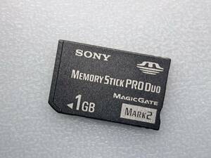 SONY Memory Stick PRO Duo 1GB MS-MT1G ケース付き ソニー メモリースティック プロ デュオ PSP メモリーカード 動作確認済み