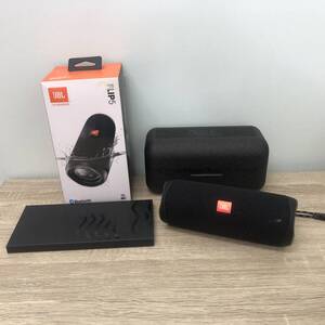 【5000円スタート】JBL ジェービーエル FLIP5 ワイヤレス スピーカー ブラック Bluetooth 防水 音出し確認済み 