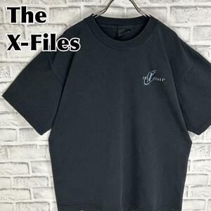 X-Files エックスファイル 90s ドラマ 刺繍 バックプリント Tシャツ 半袖 輸入品 春服 夏服 海外古着 テレビ 超常現象 ヴィンテージ