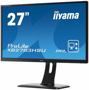 【中古】iiyama モニター ディスプレイ XB2783HSU-B1 (27インチ/フルHD/AMVA+/HDMI,D-sub,DVI-D/昇降/