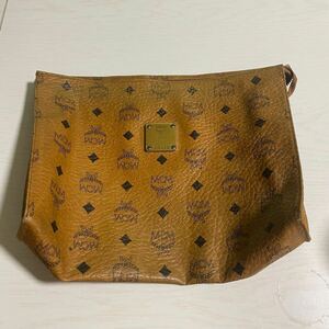 MCM クラッチバッグ　ブラウン　レザー