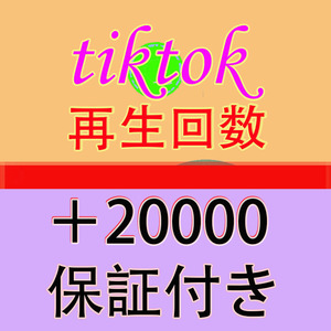 【おまけ Tiktok 再生回数 20000 ティックトック 動画 2万 再生数 】YouTube Tiktok 自動ツール インスタ フォロワー チャンネル登録者数