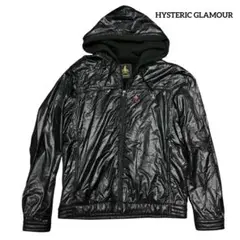 HYSTERIC GLAMOUR ナイロンフードジャケット ブラック メンズ M