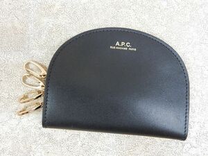 A.P.C./アーペーセー Demi Lune スムースレザー 4連キーケース 【1318y2】