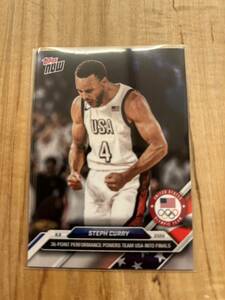 2024 Topps Now Stephen Curry USA Basketball Olympic games 22 ステフィン カリー アメリカ代表 パリ五輪 オリンピックNBA