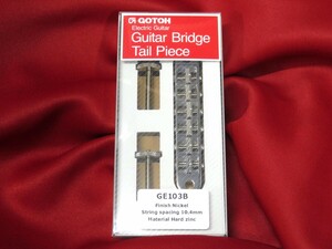 ★新品セール/最安値★GOTOH／GE103B-N◆国産 高品質 高精度 Gibson レスポール LP◇ナッシュビル ブリッジ 10.4mmピッチ Nickel/ニッケル