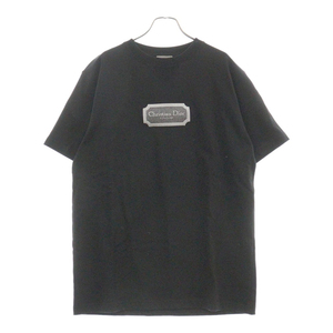 DIOR ディオール コットンジャージー Christian Dior Couture Tシャツ (リラックス フィット) ブラック 343J696C0554