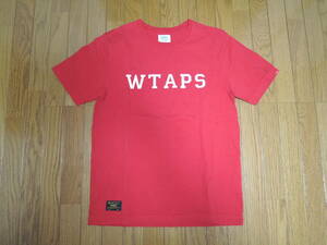 WTAPS ダブルタップス Tシャツ S 赤 ロゴ LOGO カットソー HELLWEEK S/S /